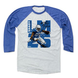 Mens Baseball T-Shirt Royal / Ash