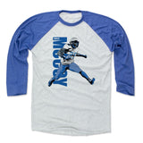 Mens Baseball T-Shirt Royal / Ash