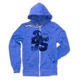 Mens Zip Hoodie Pacific Blue