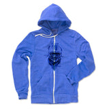 Mens Zip Hoodie Pacific Blue