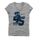 Womens Women's V-Neck Athletic Gray