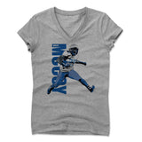 Womens Women's V-Neck Athletic Gray